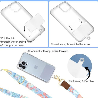 Phone Lanyard Wrist Strap Crossbody Adjustable, Cell Phone Lanyard for Around The Neck Shoulder Wristlet Strap - color: Octopus