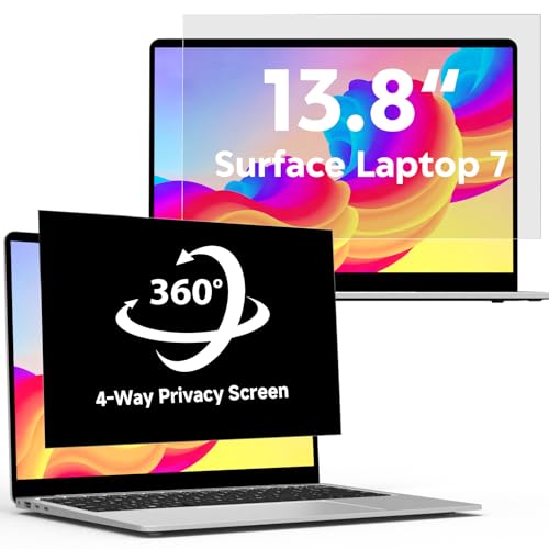 360°Privacy Screen for Microsoft Surface Laptop 7 13.8 inch - size: For Surface Laptop 7 13.8 Inch