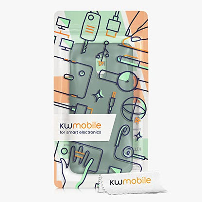 kwmobile Case Compatible with OnePlus 6T Case - Slim Protective TPU Silicone Phone Cover - Forest Green - color: forest green