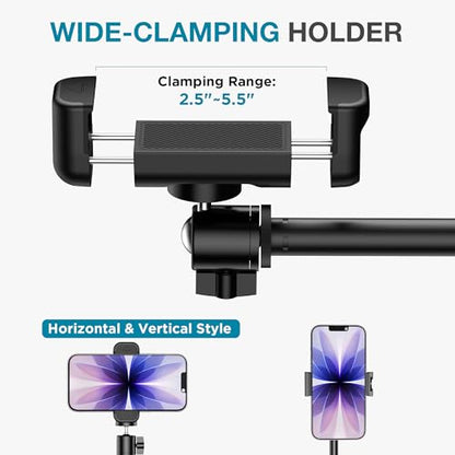 InnoGear Overhead Phone Mount Webcam Stand Camera Mount Tripod for Desk