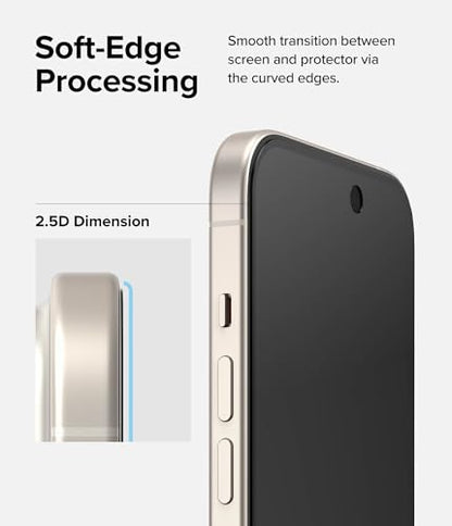 Ringke for iPhone 15 Plus Screen Protector [Privacy Glass] - size: iPhone 15 Plus