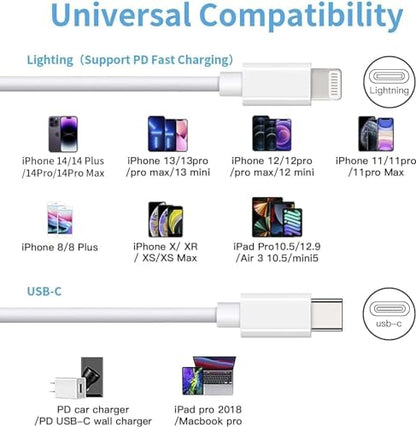 Mitesbony iPhone Charger 3Pack 10FT Lightning Cable iPhone Charger Cord Compatible iPhone 14 13 12 11 Pro Max XR XS X 8 7 6 Plus SE iPad and More - size: 10FT