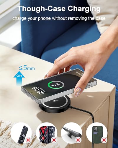 Galaxy Watch Charger Cable 2-in-1 15W Samsung Wireless Charger Fast Charge - color: Black-1