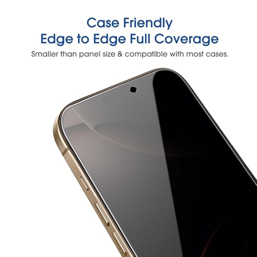 amFilm OneTouch for iPhone 16 Pro Max Privacy Screen Protector 6.9'' 2024 - size: 16P-6.9”