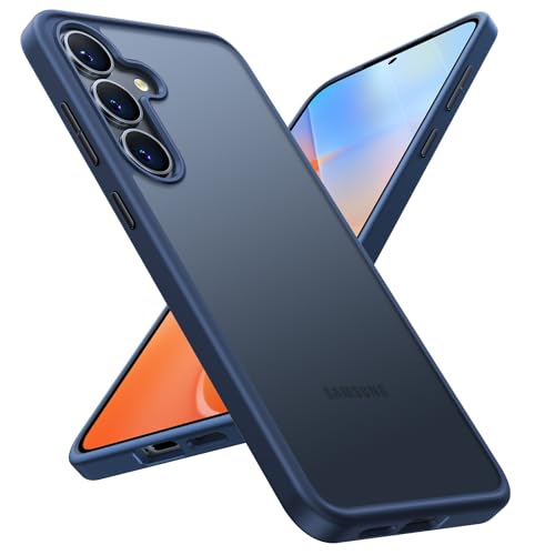 TORRAS Guardian Shockproof for Samsung Galaxy S25 Case, [12FT Military Grade Drop] Thin & Soft Touch for Samsung S25 Case, Translucent Matte Protective Slim Case for Samsung S25, Blue - color: Blue, size: S25