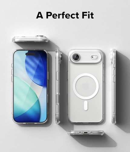 Ringke for iPhone Air Case [Fusion Magnetic Matte Clear] | Compatible with MagSafe, Oil & Dirt Resistant, Anti-Fingerprint Technology Prevents Oily Smudges, Feels Velvety Soft - size: iPhone Air