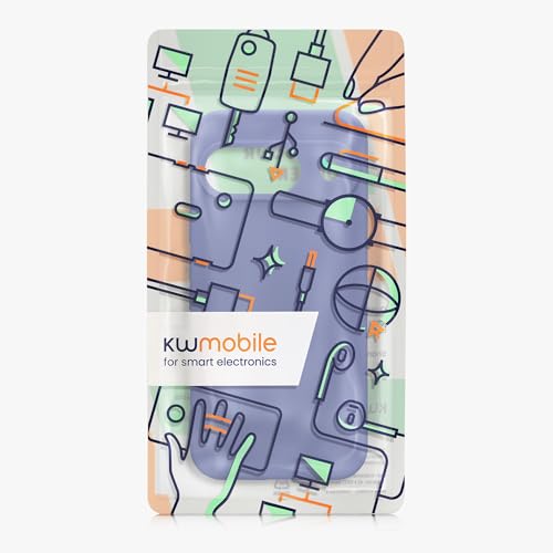 kwmobile Case Compatible with Google Pixel 9 Case - Protective Slim TPU Phone Cover - Soft Matte Finish - Blue Violet - color: Blue Violet, size: Pixel 9