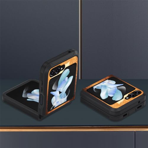 for Samsung Galaxy Z Flip 5 Case, Heavy Duty Dual Layer Hybrid Military Grade Shockproof Drop Folding Protective Cover for Samsung Galaxy Z Flip 5 5G 2023, Dolphin - color: Dolphin