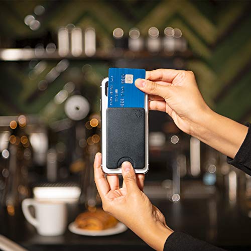 PopSockets Adhesive Phone Wallet Without Grip- Black