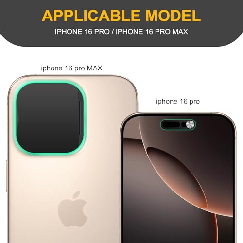 3 Pack Privacy Cover Compatible for iPhone 16 Pro/iPhone 16 Pro Max with 2 Front Camera Privacy Cover, Anti-Spy Camera Cover, Easy-Adhesive Design, Safeguard on iPhone 16 Pro/16 Pro Max. Black - size: iPhone 16 Pro/ iPhone 16 Pro Max