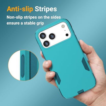 jaroco Magnetic for iPhone 17 Pro Max Case Heavy Duty Rugged Dual-Layer Teal - color: Teal, size: iPhone 17 Pro Max