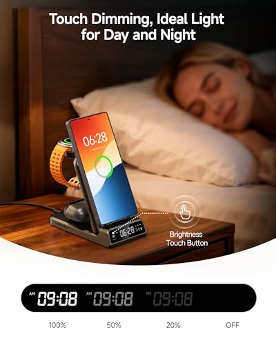 Charging Station for Samsung Phone, Watch & Buds, Not for Watch 9/Ultra 2 - color: Black
