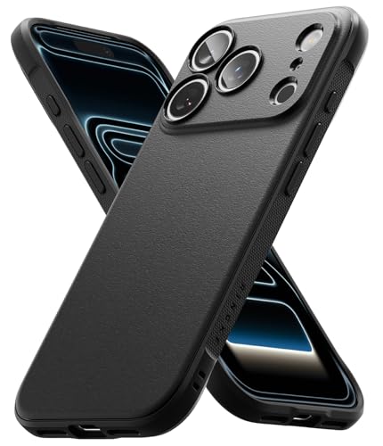 Ringke Onyx for iPhone 17 Pro Max Case, [Feels Good in The Hand] Oil & Dirt Resistant, Individual Lens Covers for Cameras, Non-Slip Enhanced Grip Lightweight Cover - Black - color: Black, size: iPhone 17 Pro Max