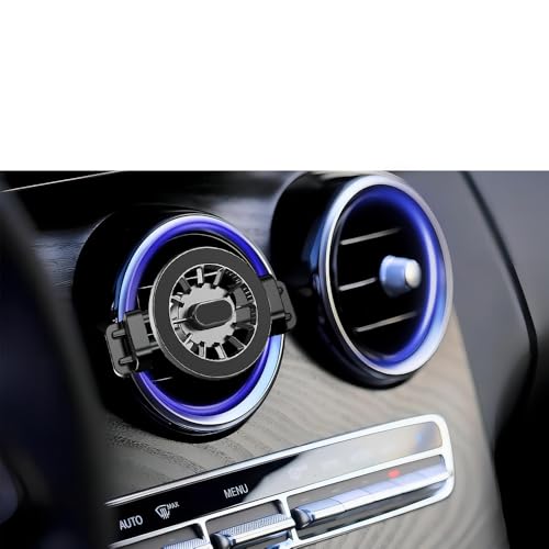 MagSafe Car Mount for Mercedes-Benz, Round Air Vent Holder with Strong Magnet, Compatible with Mercedes Benz GLC, C, E, B, A-Class, GLC/GLB/GLA/Sprinter, Mercedes Benz Accessories