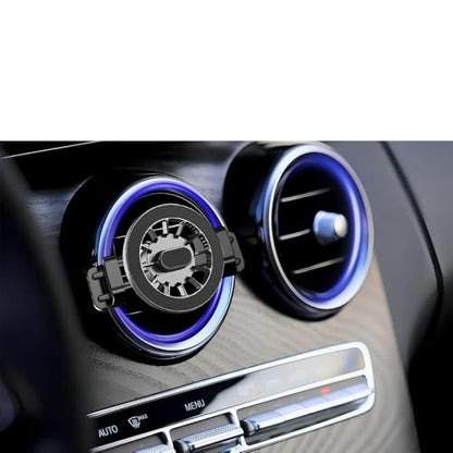 MagSafe Car Mount for Mercedes-Benz, Round Air Vent Holder with Strong Magnet, Compatible with Mercedes Benz GLC, C, E, B, A-Class, GLC/GLB/GLA/Sprinter, Mercedes Benz Accessories