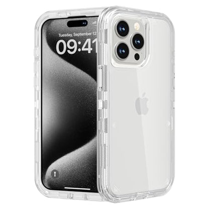 Follaroma for iPhone 15 Pro Case, Heavy Duty Shockproof Protection Phone Cases, Anti-Drop, Durable Dual Layer Transparent Protective Cover Compatible with iPhone 15 Pro, 6.1 inch, Crystal Clear - color: Clear, size: iPhone 15 Pro 6.1‘’