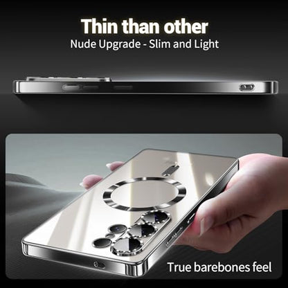 Hurgoer for Samsung Galaxy S26 Case.Soft TPU Electroplated Frame Cover with Clear Back.Drop Tested Protective Full Body Case.Thin Light Slim (Black, S26) - color: Black, size: S26