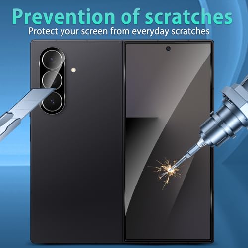 For Galaxy Z Fold 7 Screen Protector HD Clear (2+2 Pack) - size: Samsung Galaxy Z Fold 7