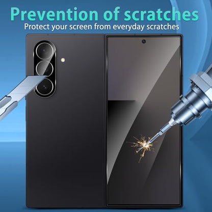 For Galaxy Z Fold 7 Screen Protector HD Clear (2+2 Pack) - size: Samsung Galaxy Z Fold 7