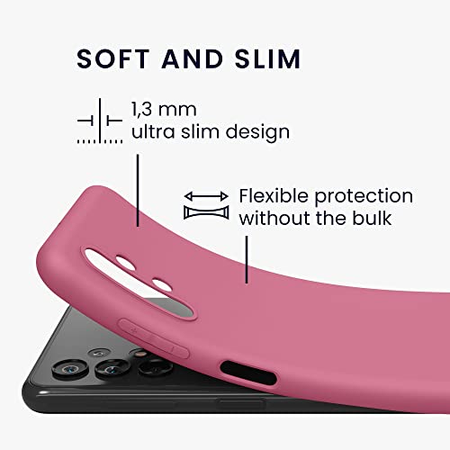 kwmobile Case Compatible with Samsung Galaxy A13 4G Case - Soft Slim Protective TPU Silicone Cover - Dark Rose - color: Dark Rose, size: Galaxy A13 4G