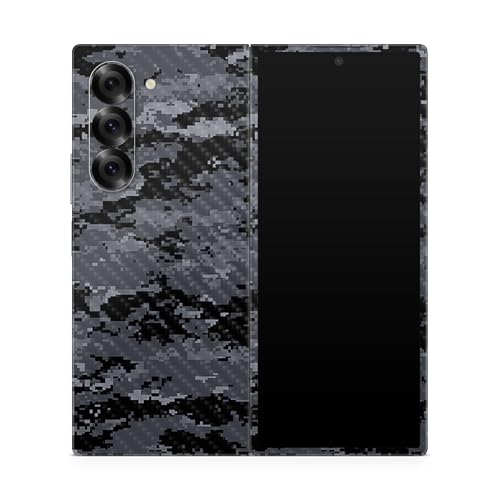 Carbon Fiber Phone Skin Compatible with Samsung Galaxy Z Fold 6 - Digital Camo - Premium 3M Vinyl Protective Wrap Decal Cover - Easy to Apply | Crafted in The USA by MightySkins - color: Digital Camo, style: Carbon Fiber Textured Finish