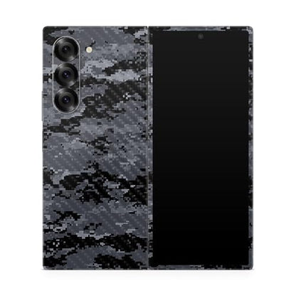 Carbon Fiber Phone Skin Compatible with Samsung Galaxy Z Fold 6 - Digital Camo - Premium 3M Vinyl Protective Wrap Decal Cover - Easy to Apply | Crafted in The USA by MightySkins - color: Digital Camo, style: Carbon Fiber Textured Finish
