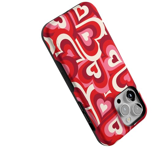 Casely iPhone 14 Pro Max Case | Love Song Remix | Ombre Hearts | Bold Protective Design | Compatible with MagSafe - color: Love Song Remix | Ombre Hearts