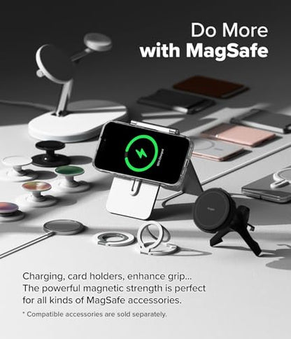 Ringke for iPhone 16 Plus Case [Fusion Magnetic Matte Clear] | Compatible with MagSafe, Oil & Dirt Resistant, Anti-Fingerprint Technology Prevents Oily Smudges, Feels Velvety Soft - size: iPhone 16 Plus