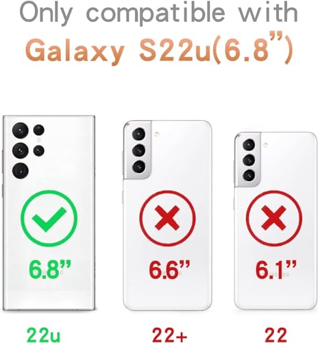 Compatible with Samsung Galaxy S22 Ultra Bling Clear Case for Women,Glitter Phone Case with Sparkle Rhinestone Diamond Camera Protection，Airbag Anti-Fall Crystal Hard Cover for Girl - size: Galaxy S22 Ultra