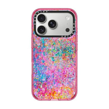 CASETiFY for iPhone 17 Pro Case - Impact Compatible with MagSafe | 8.2 ft. 4x Military Grade Drop Protection | My Neon Summer by Ingrid Ching | Pink - color: My Neon Summer by Ingrid Ching, size: Iphone 17 Pro (6.3")