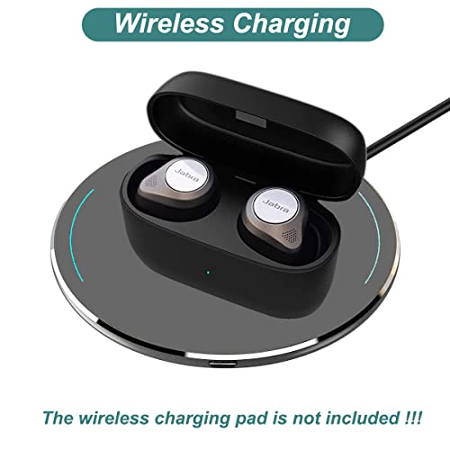 Kissmart Charging Case for Jabra Elite 85t Earbuds (Black)