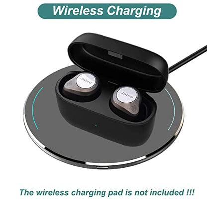 Kissmart Charging Case for Jabra Elite 85t Earbuds (Black)