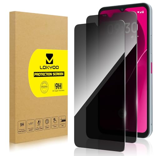 Lolyoo 2 Pack Privacy Screen Protector for T-mobile Revvl 8