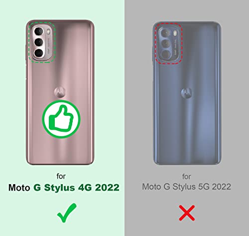 Shields Up for Moto G Stylus 4G 2022 Case with Card Holder, Clear | Minimalist Wallet Case, 3 Card Slots, 360° Rotation Ring Stand/Kickstand, Drop Protection Protective Cover - size: Moto G Stylus 4G 2022