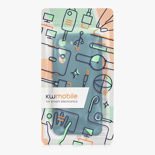 kwmobile Case Compatible with Samsung Galaxy S21 Case - Slim TPU Silicone Phone Cover - Soft Touch Finish - Teal Matte - color: teal matte, size: Galaxy S21