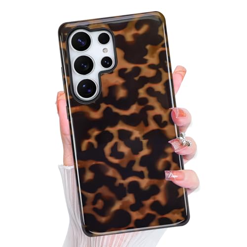Magnetic for Samsung Galaxy S25 Ultra Case Cute Aesthetic, Amber Leopard 2 | Dual Layers Protection Design, Compatible with Magsafe, Sturdy Shockproof Protective Phone Cover - color: Amber Leopard 2, size: for Samsung Galaxy S25 Ultra