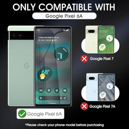 3 Pack TPU Privacy Screen Protector for Google Pixel 6A 6.1" - size: Google Pixel 6A