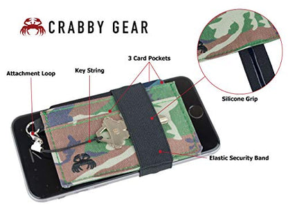 Crabby Wallet - Thin Minimalist Front Pocket Wallet - C3 Canvas Wallet - color: Armyland