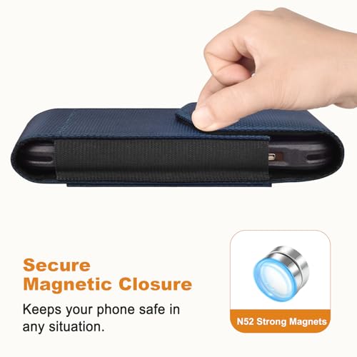 ykooe Phone Holster for iPhone 12-16 Pro Max Galaxy S20-S26 Plus/FE - color: Blue, size: Large