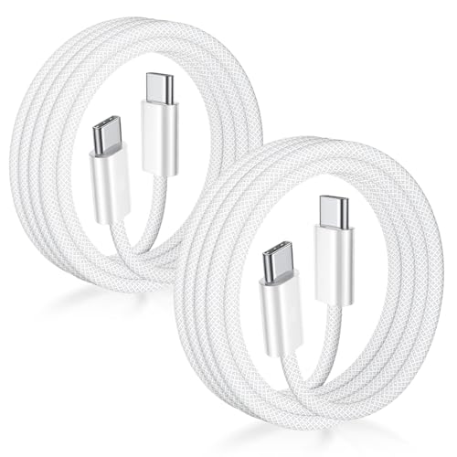 orseoose USB C to USB C Cable 6ft 2Pack 60w(3A) Fast Charging Braided Cord - size: 2pack-6ft