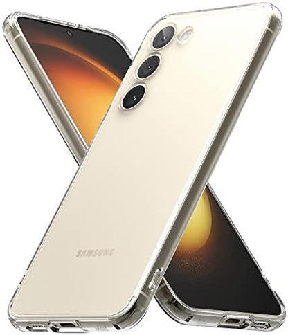 Ringke for Samsung Galaxy S23 Case [Fusion Matte Clear] | Oil & Dirt Resistant, Anti-Fingerprint Technology Prevents Oily Smudges, Frosted Coating Feels Velvety Soft - size: Galaxy S23
