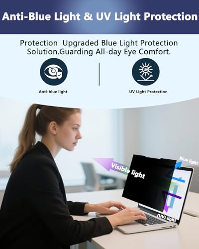 Magnetic Laptop Privacy Screen for 14 Inch 16:10 Aspect Ratio - color: Magnetic Laptop 14 Inch 16:10