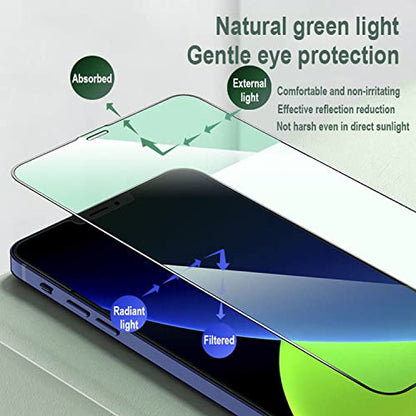3 Pack Anti-Blue Light Screen Protector for iPhone 13 Pro Max - size: iPhone 13 Pro Max