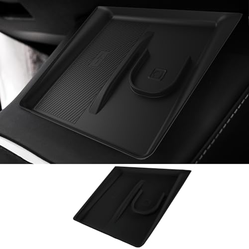 2-in-1 Wireless Charging Silicone Mat Fit for Tesla Model Y Juniper 2025+ - color: Black#2, size: Model Y Juniper