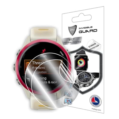 IPG for Garmin Forerunner 570-42mm Hydrogel Screen Protector (2 Units) Invisible HD Clear Film Anti Scratch Guard-Smooth/Self-Healing/Bubble for Forerunner570-42mm - size: Forerunner 570-42mm