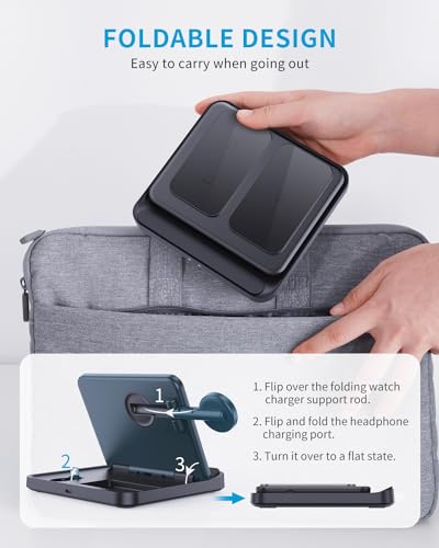 3 in 1 Foldable Wireless Charging Station for Galaxy Z Fold &Z Flip