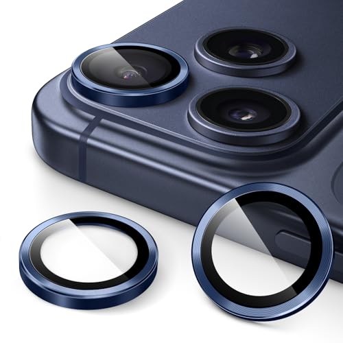 JETech Camera Lens Protector for iPhone 17 Pro/17 Pro Max, Deep Blue, 1 Set - color: Deep Blue