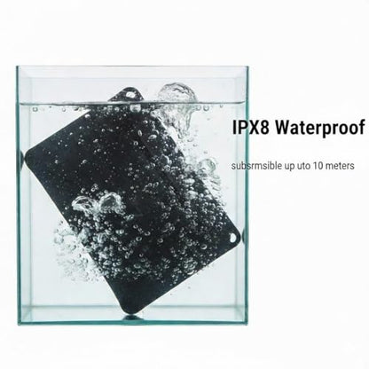 IPX8 Waterproof Tactical EDC Pouch - Large Phone + Passport + Wallet Compatible, Rugged Military-Style Dry Bag with Belt Loop & Attachment Grommets（Black） - color: Black