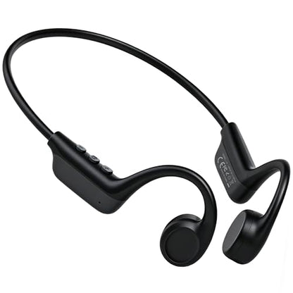 Wireless Bone Conduction Headphones for Sports, Open-Ear Bluetooth 6.0 Earphones with Built-in Mic, Secure Fit IPX5 Sweatproof, Quick Charge & 10H Playtime for Running, Cycling, Hiking and Workout