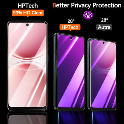 2 Pack Privacy Screen Protector for Moto G 5G 2025/2026/G Play 2026 - color: Purple